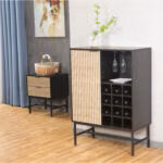 Kapp HELVE veiniriiuliga 80x40xH110cm, melamiin - Pilt 3