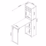 Baaririiul lauaga HANNES 44x120(30)xH170 - Pilt 7