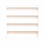 Riiul LESTER 48x10xH47,5cm, valge melamiin - Pilt 2