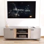 TV laud CLEO 150x40xH53cm, taupe - Pilt 3