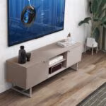 TV laud CLARK 150x40xH50cm, taupe - Pilt 5