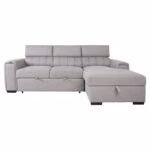 Nurgadiivanvoodi ODELIA PN 248x96/159xH84/99cm, hall - Pilt 5