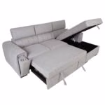 Nurgadiivanvoodi ODELIA PN 248x96/159xH84/99cm, hall - Pilt 7