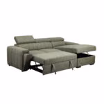 Nurgadiivanvoodi ODELIA PN 248x96/159xH84/99cm, heleroheline - Pilt 2