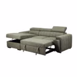Nurgadiivanvoodi ODELIA VN 248x96/159xH84/99cm, heleroheline - Pilt 2