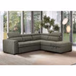 Nurgadiivanvoodi ODELIA-2 PN 263x227xH81/97cm, heleroheline - Pilt 2