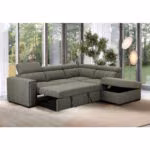 Nurgadiivanvoodi ODELIA-2 PN 263x227xH81/97cm, heleroheline - Pilt 3