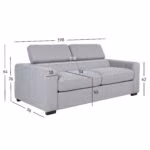 Diivanvoodi KINGSTON 3-kohaline 198x96xH - Pilt 7