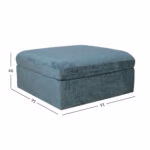 Tumba SAMOA 91x91xH46cm, mereroheline - Pilt 4