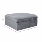 Tumba SAMOA 91x91xH46cm, hall - Pilt 4