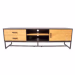 TV-laud AMSTERDAM 160x40xH50cm, tamm/mus - Pilt 4