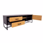 TV-laud AMSTERDAM 160x40xH50cm, tamm/mus - Pilt 5