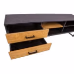 TV-laud AMSTERDAM 160x40xH50cm, tamm/mus - Pilt 6