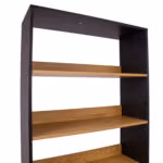 Riiul AMSTERDAM 80x30xH180cm, tamm/must - Pilt 5