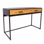 Kirjutuslaud AMSTERDAM 120x50xH79cm, tamm/must - Pilt 2