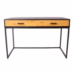 Kirjutuslaud AMSTERDAM 120x50xH79cm, tamm/must - Pilt 3