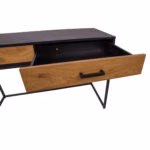 Kirjutuslaud AMSTERDAM 120x50xH79cm, tamm/must - Pilt 6
