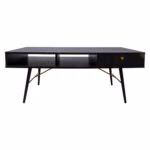 Diivanilaud LUXEMBOURG 115x60xH45cm, must - Pilt 4