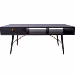 Diivanilaud LUXEMBOURG 115x60xH45cm, must - Pilt 7