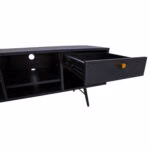 TV-laud LUXEMBOURG 150x40xH50cm, must - Pilt 5
