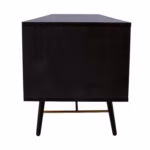 TV-laud LUXEMBOURG 150x40xH50cm, must - Pilt 7