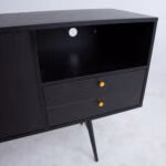 Kummut LUXEMBOURG 150x40xH80cm, must - Pilt 5