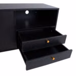 Kummut LUXEMBOURG 150x40xH80cm, must - Pilt 6