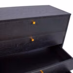 Kummut LUXEMBOURG 80x40xH90cm, must - Pilt 4