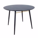 Söögilaud LUXEMBOURG D100xH75cm, must - Pilt 2