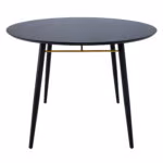 Söögilaud LUXEMBOURG D100xH75cm, must - Pilt 3