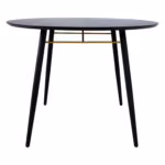 Söögilaud LUXEMBOURG D100xH75cm, must - Pilt 4