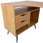 Kirjutuslaud GEORGIA 145x80xH75cm, tammedekooriga melamiin - Pilt 5