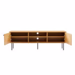 TV-laud LINE 150x40xH50cm, tammedekooriga melamiin - Pilt 4