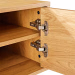 TV-laud LINE 150x40xH50cm, tammedekooriga melamiin - Pilt 5