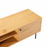 TV-laud LINE 150x40xH50cm, tammedekooriga melamiin - Pilt 7