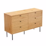 Kummut LINE 120x40xH75cm, tammedekooriga melamiin - Pilt 2