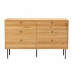 Kummut LINE 120x40xH75cm, tammedekooriga melamiin - Pilt 3