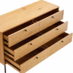 Kummut LINE 120x40xH75cm, tammedekooriga melamiin - Pilt 4