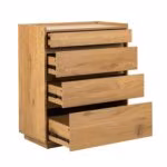 Kummut SACHA 75x40xH89cm, tammedekooriga melamiin - Pilt 2