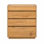 Kummut SACHA 75x40xH89cm, tammedekooriga melamiin - Pilt 3