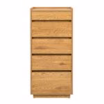 Kummut SACHA 50x40xH109cm, tammedekooriga melamiin - Pilt 3