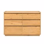 Kummut SACHA 120x40xH80cm, tammedekooriga melamiin - Pilt 3