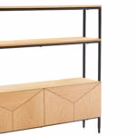 Riiul NATE_125,5x32xH117cm, tamm - Pilt 5
