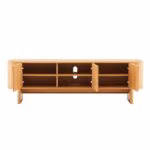 TV laud MORBEN 160x42xH50cm, tammedekooriga melamiin - Pilt 4