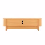 TV laud MORBEN 160x42xH50cm, tammedekooriga melamiin - Pilt 5