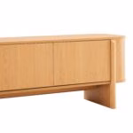 TV laud MORBEN 160x42xH50cm, tammedekooriga melamiin - Pilt 6