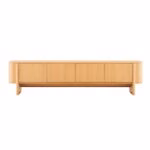 TV laud MORBEN 202,5x42xH50cm, tammedekooriga melamiin - Pilt 2