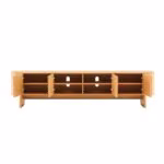 TV laud MORBEN 202,5x42xH50cm, tammedekooriga melamiin - Pilt 4