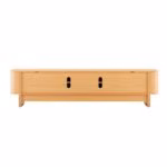 TV laud MORBEN 202,5x42xH50cm, tammedekooriga melamiin - Pilt 5