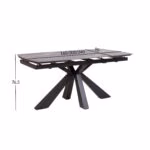 Söögilaud CHANA 160+40+40x90xH76,5cm - Pilt 7